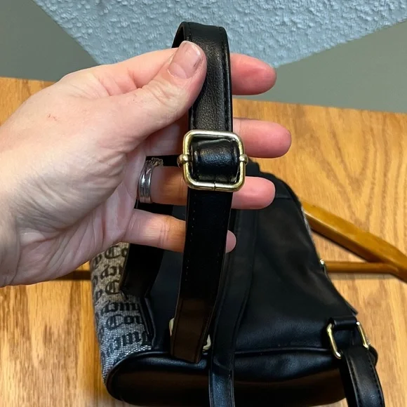 Juicy Couture Monogrammed Black and White Mini Backpack - Picture 9 of 9